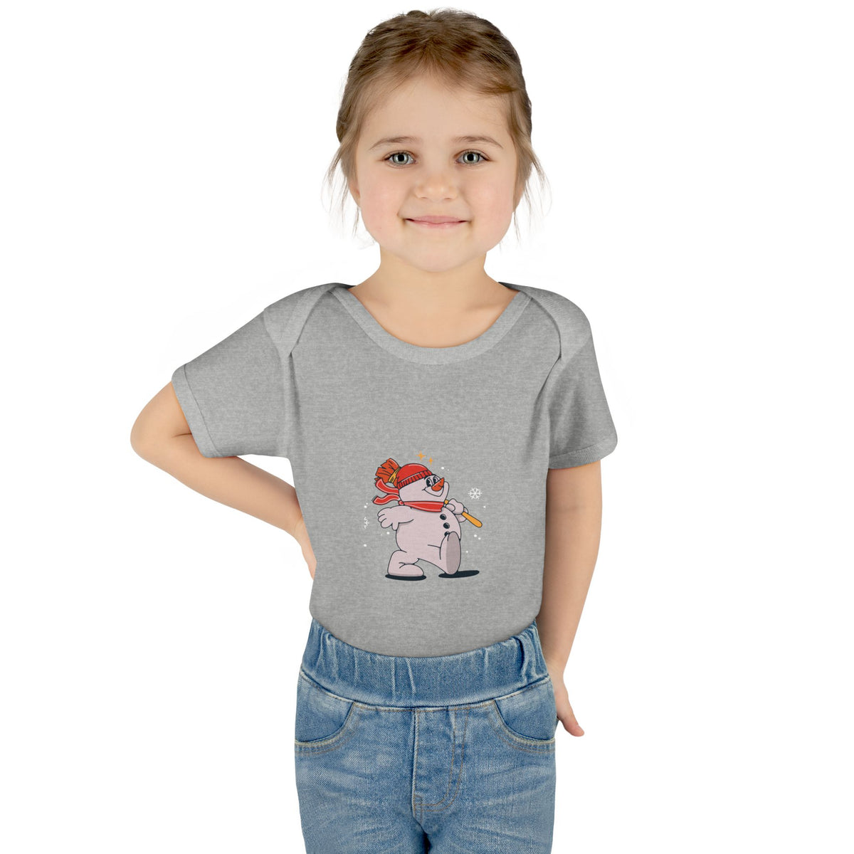 Snowman - Infant Baby Rib Bodysuit