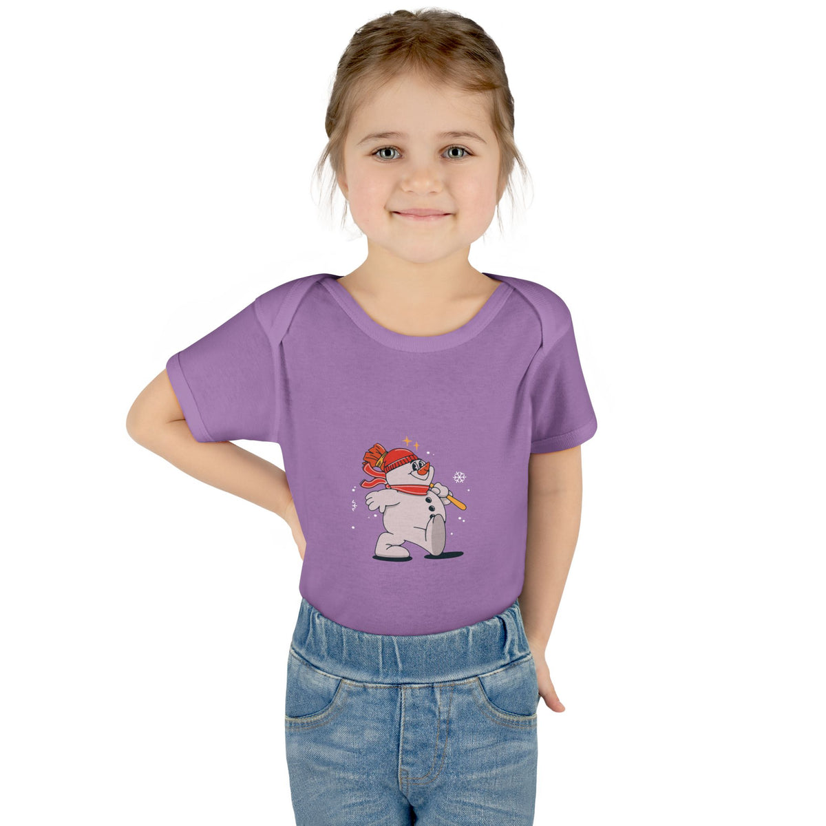 Snowman - Infant Baby Rib Bodysuit