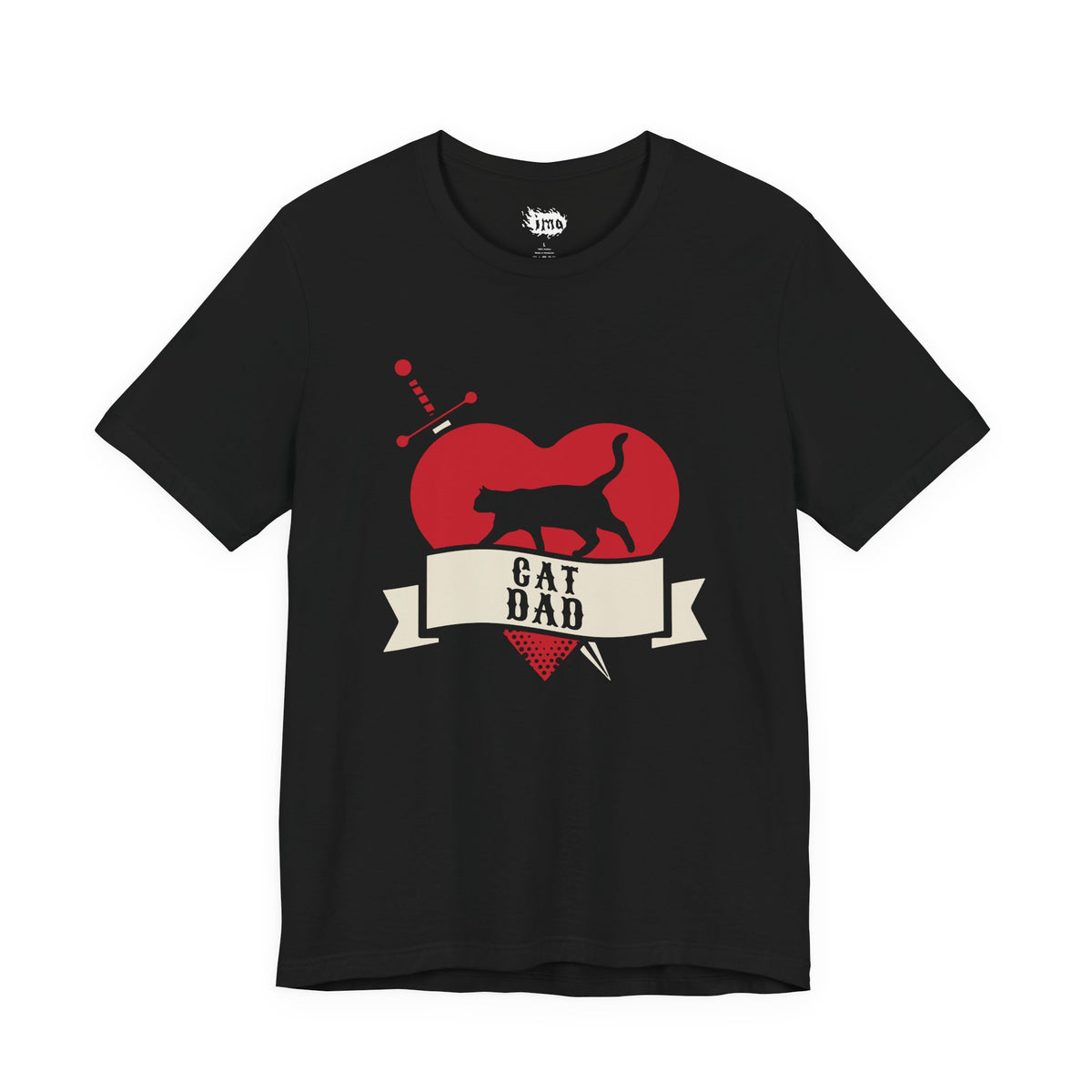 Cat Dad Tattoo Flash Tee