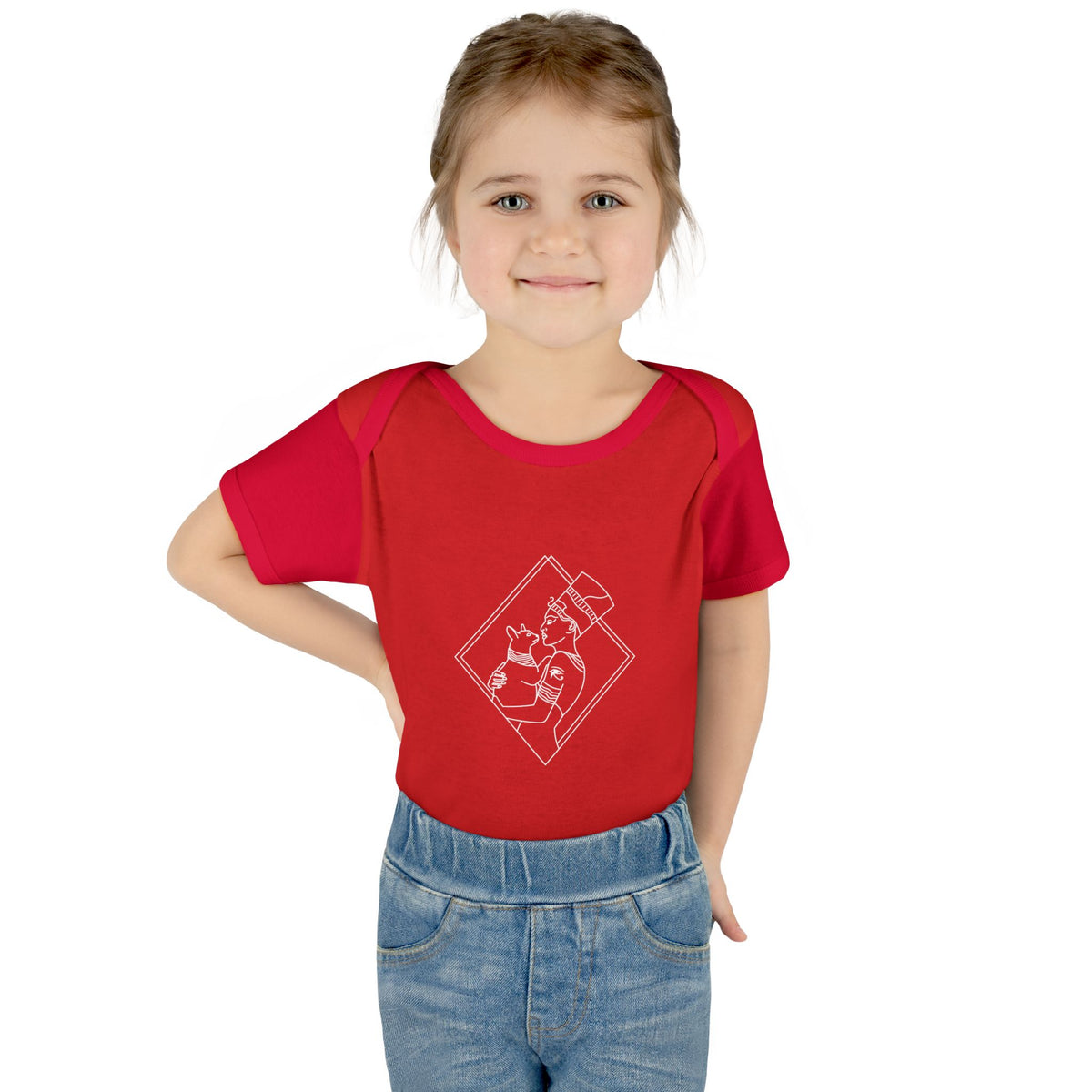 Cat Lady - Egyptian Queen - wht - Infant Baby Rib Bodysuit