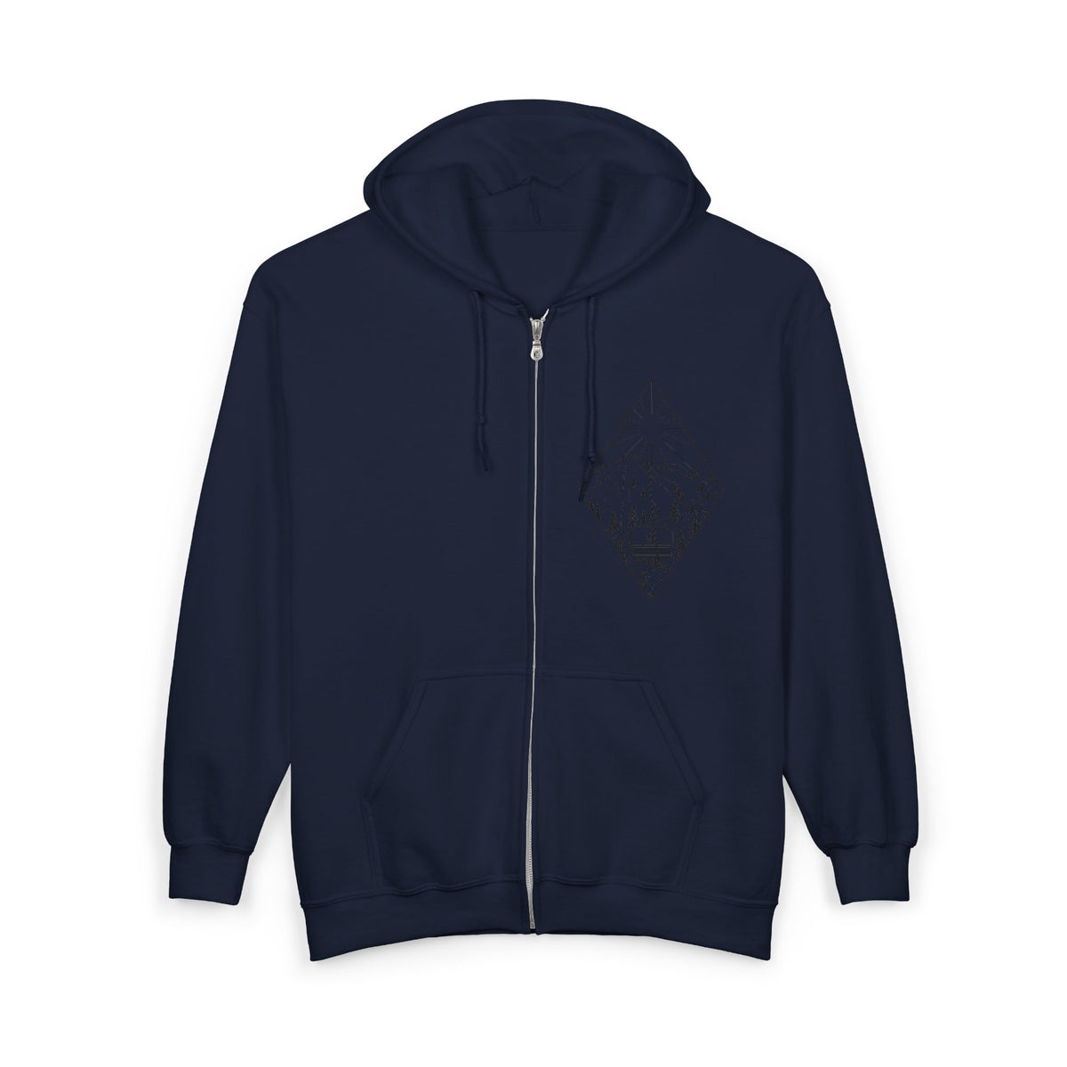 Chairlift - blk - Unisex Heavy Blend™ Full Zip Hooded Sweatshirt