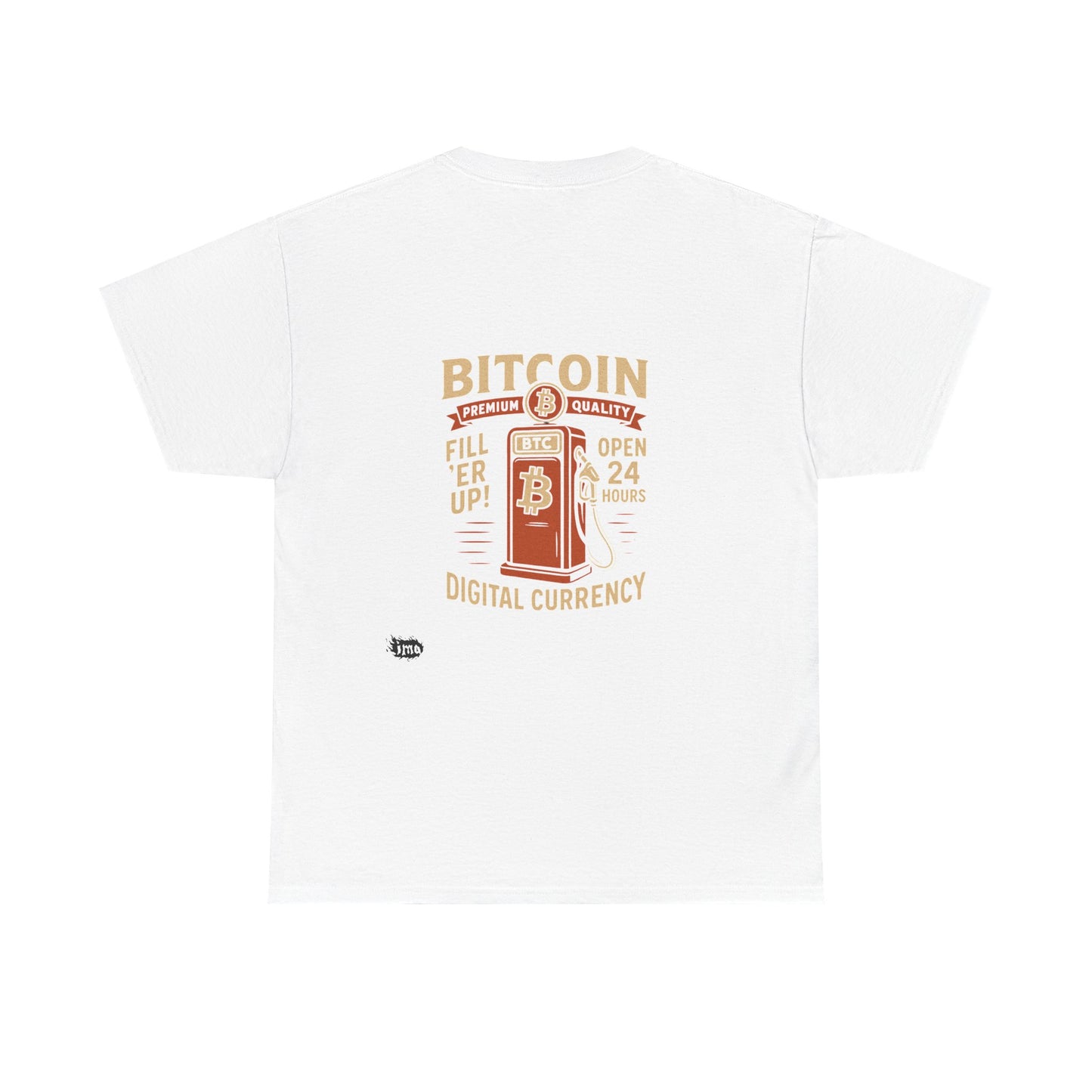 Bitcoin - Gas - Unisex Heavy Cotton Tee with Minimalist Design - Perfect for Everyday Wear