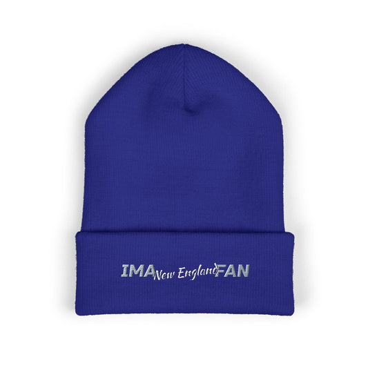 IMA Fan New England - Embroidered Cuffed Beanie