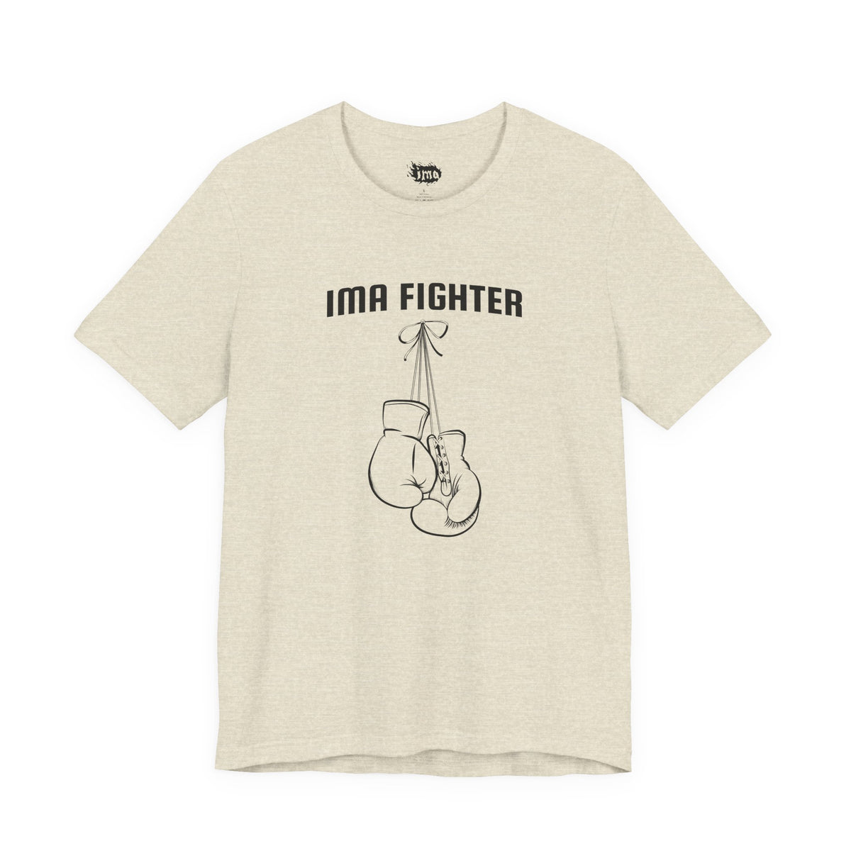 IMA Fighter – Pearl Lung Cancer Awareness Gloves Tee
