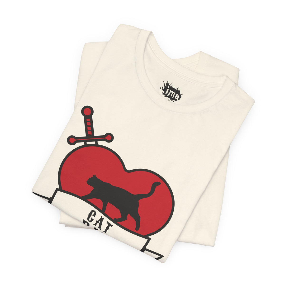 Cat Dad Tattoo Flash Tee