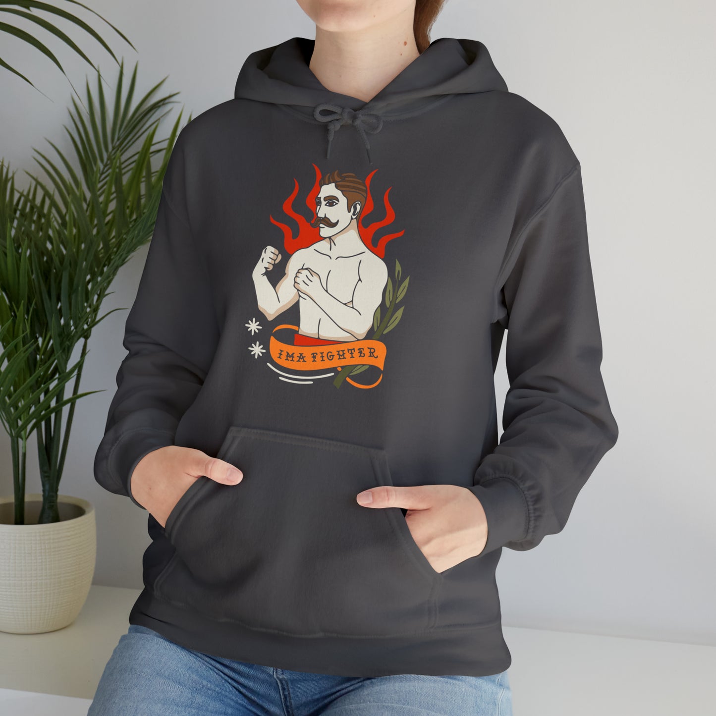 Fighter 1 - Unisex Heavy Blend™ Hooded Sweatshirt