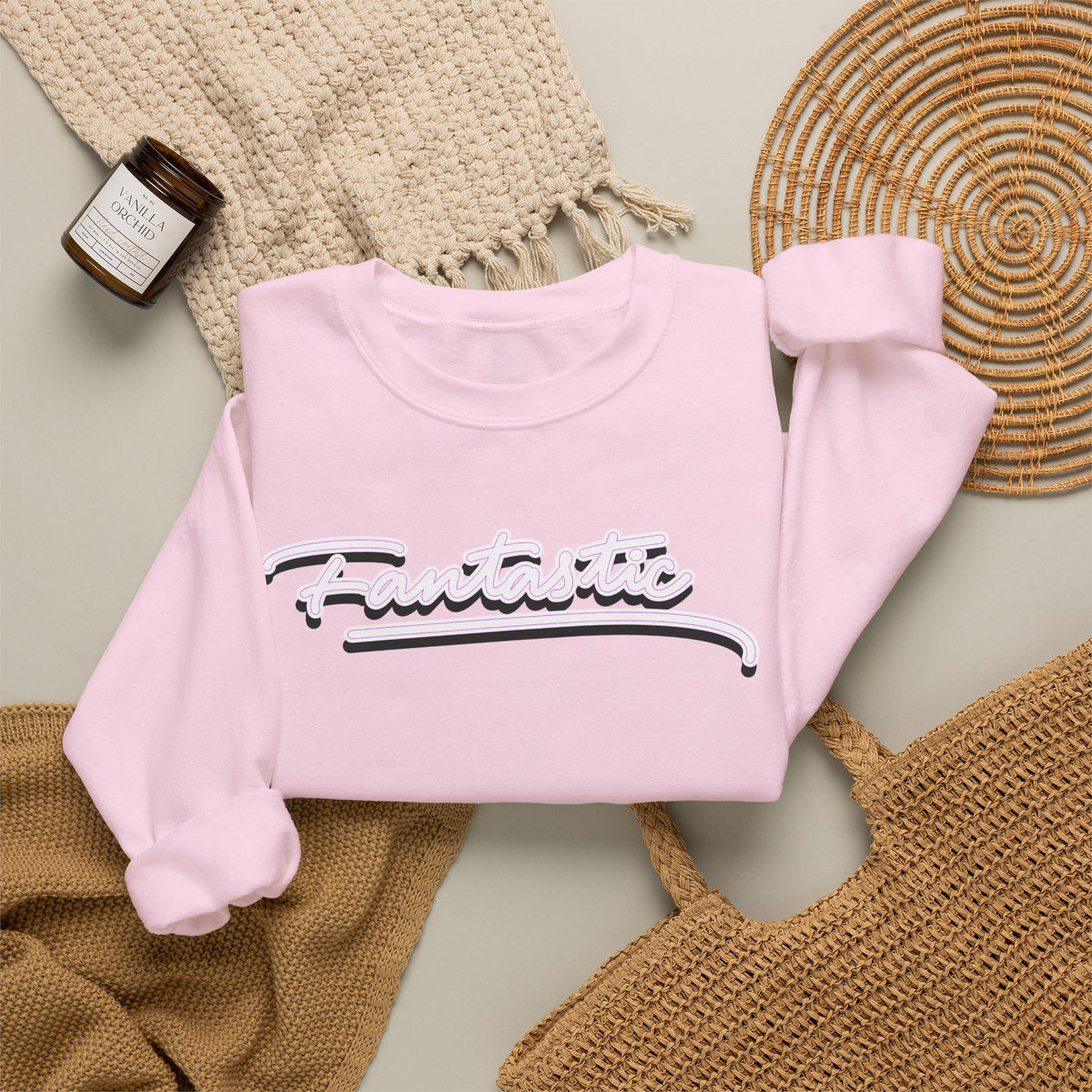Fantastic - wht - Unisex Heavy Blend™ Crewneck Sweatshirt