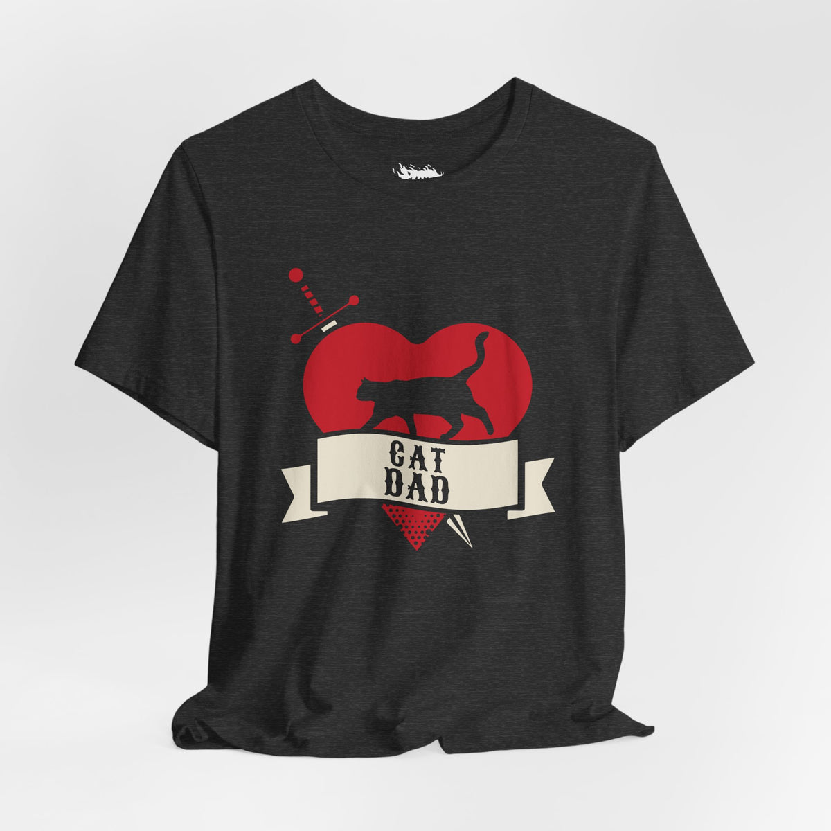 Cat Dad Tattoo Flash Tee