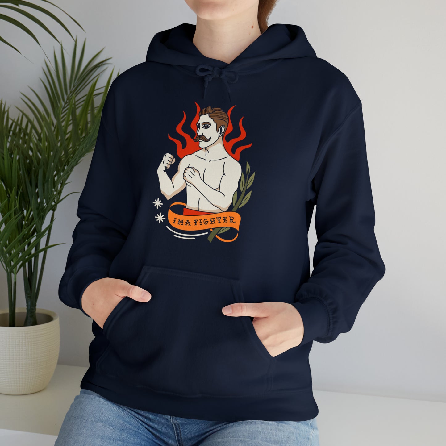 Fighter 1 - Unisex Heavy Blend™ Hooded Sweatshirt