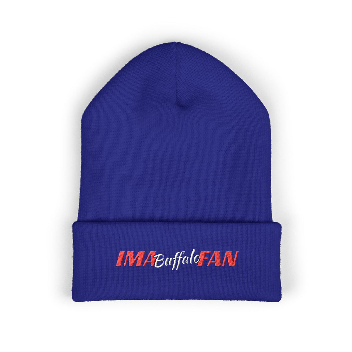 IMA Fan Buffalo - Embroidered Cuffed Beanie