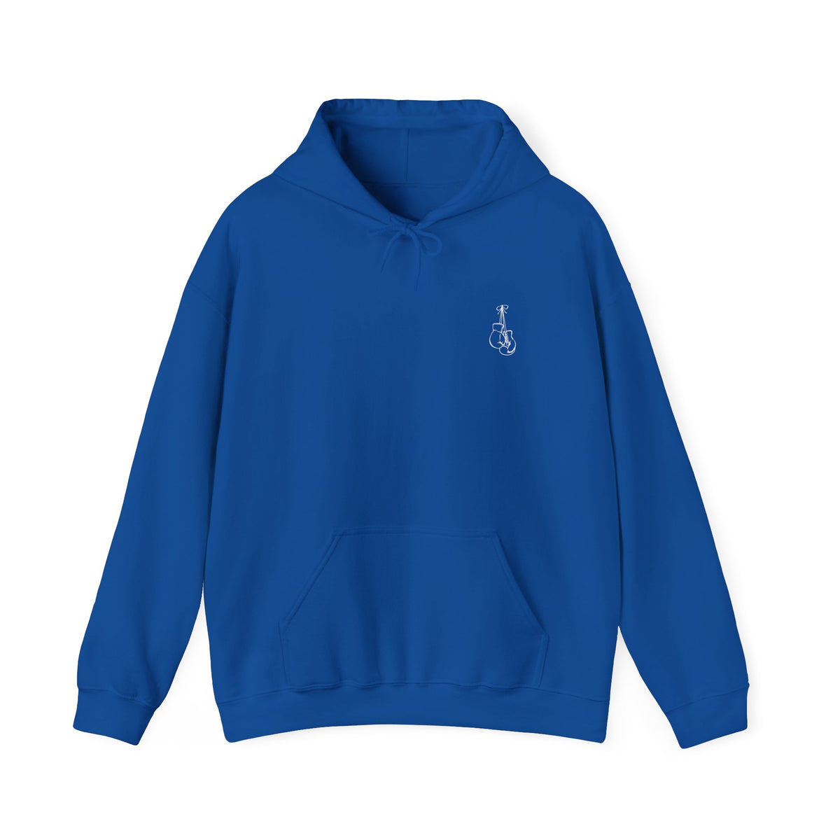 Fighter Small Text Hoodie - White