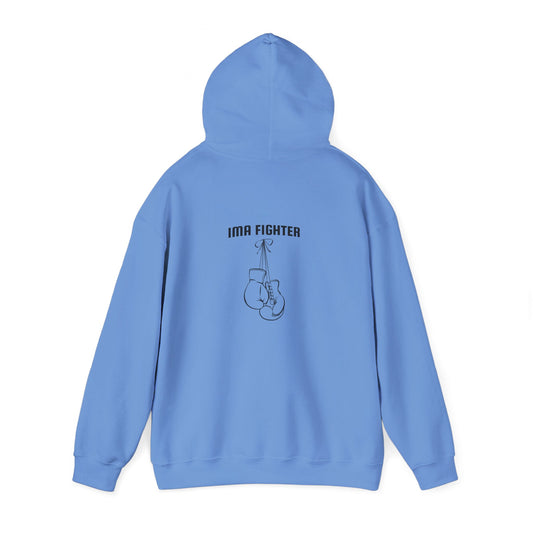 IMA Fighter – Periwinkle Stomach Cancer Awareness Gloves Hoodie