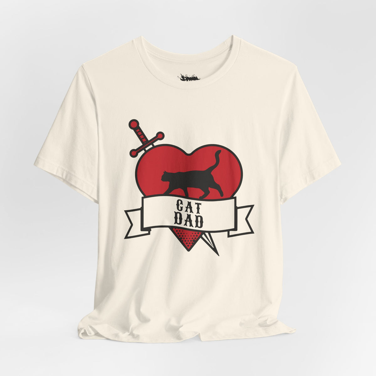 Cat Dad Tattoo Flash Tee