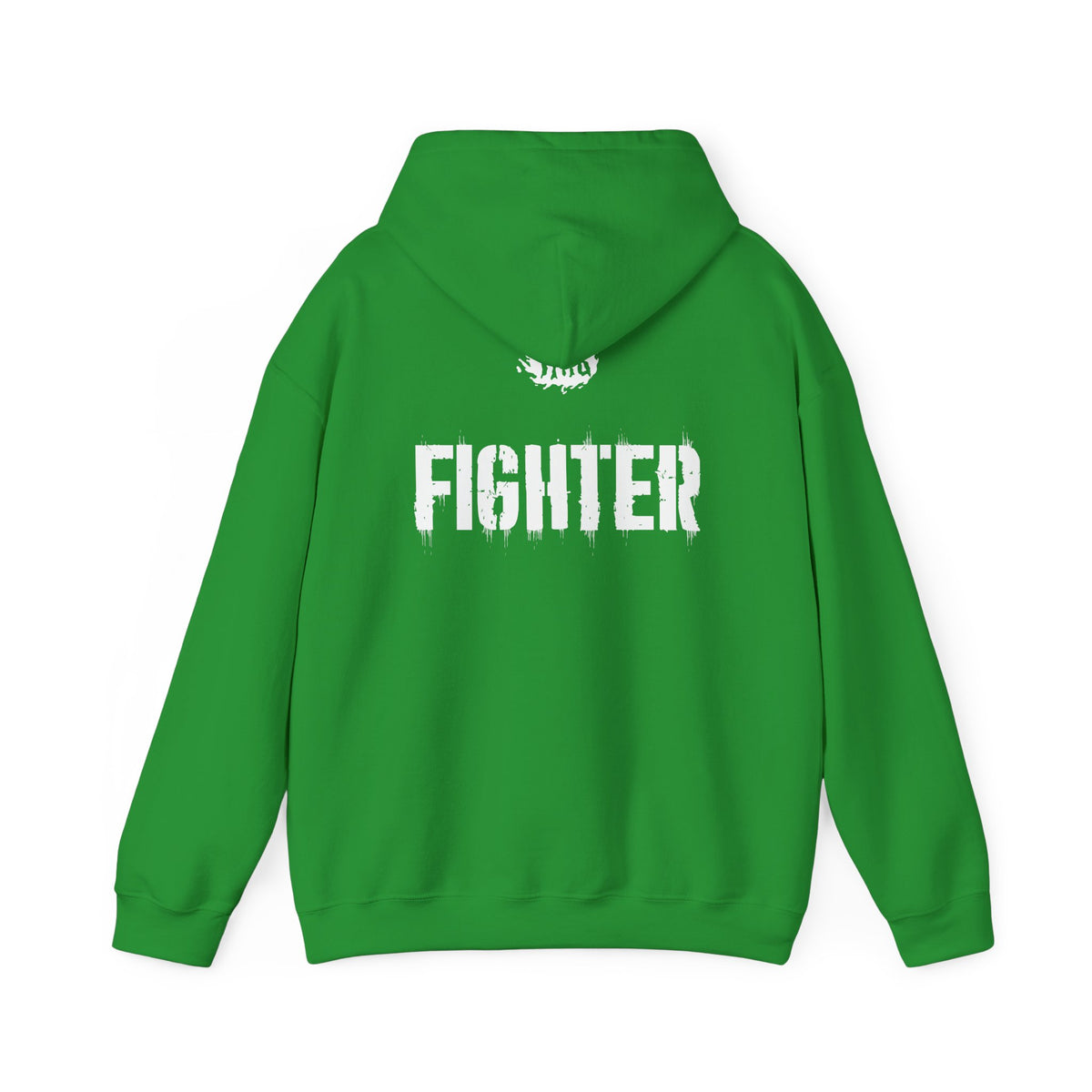 Fighter Small Text Hoodie - White