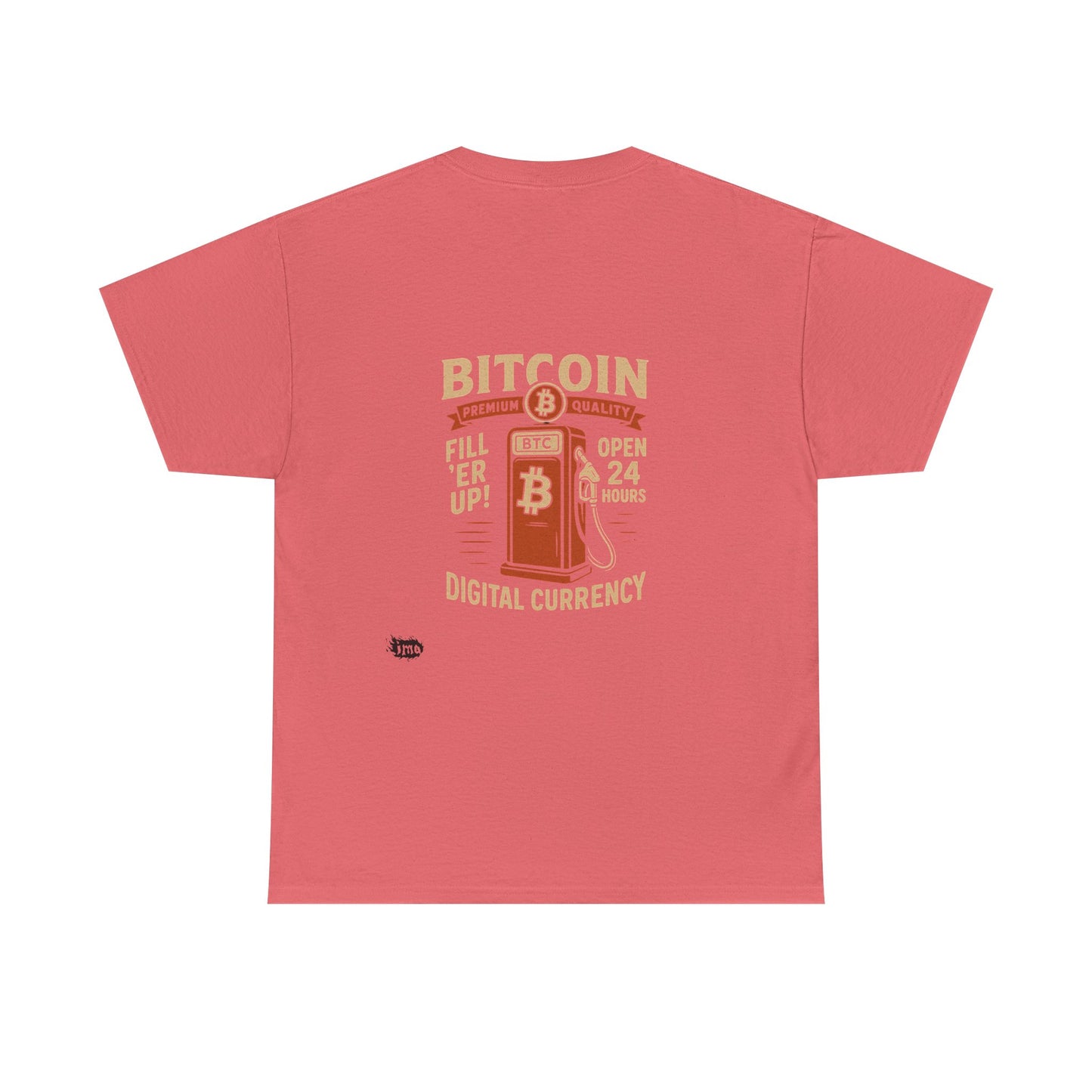 Bitcoin - Gas - Unisex Heavy Cotton Tee with Minimalist Design - Perfect for Everyday Wear
