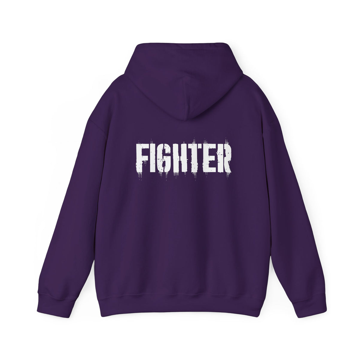 IMA Fighter – Purple Pancreatic Cancer Awareness Text Hoodie
