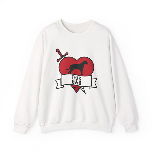 Dog Dad Tattoo Flash Crewneck Sweatshirt