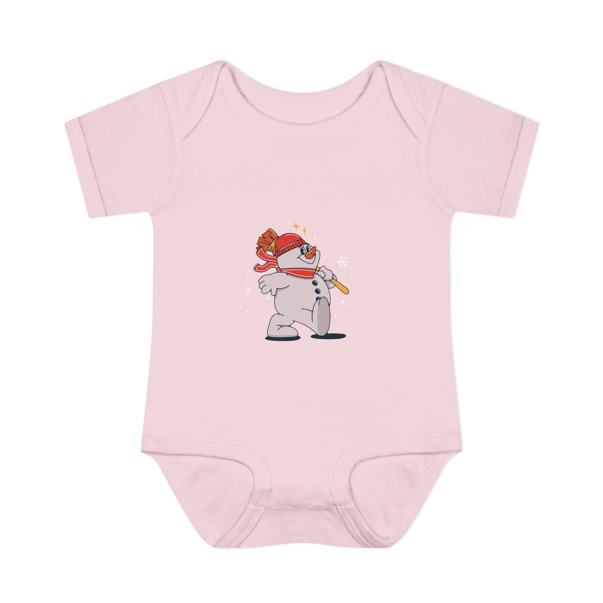 Snowman - Infant Baby Rib Bodysuit