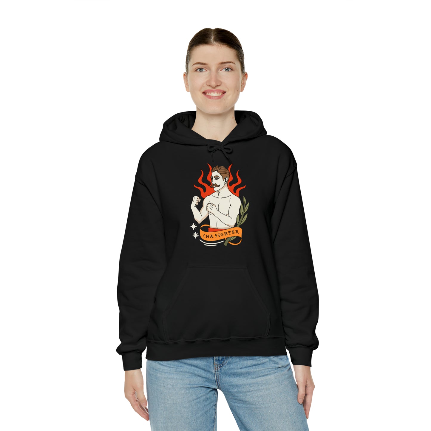 Fighter 1 - Unisex Heavy Blend™ Hooded Sweatshirt