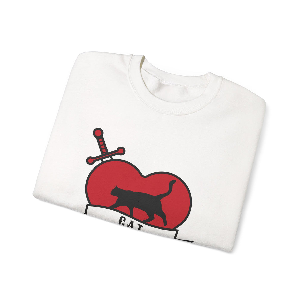 Cat Dad Tattoo Flash Crewneck Sweatshirt