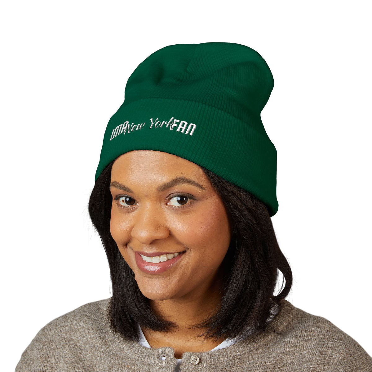 IMA Fan New York Rooftop - Embroidered Cuffed Beanie