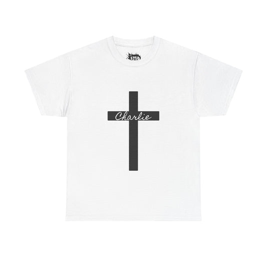 Charlie - Unisex Heavy Cotton Tee with Minimalist Design - Perfect for Everyday Wear
