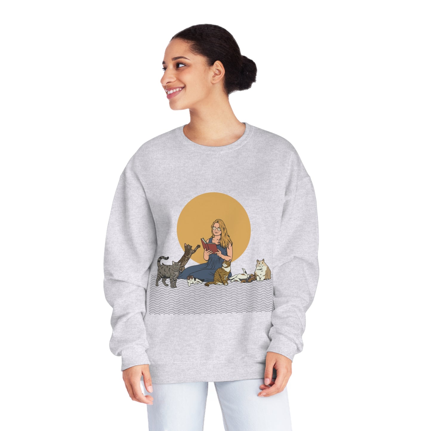 Cat Lady - Blonde - Unisex NuBlend® Crewneck Sweatshirt