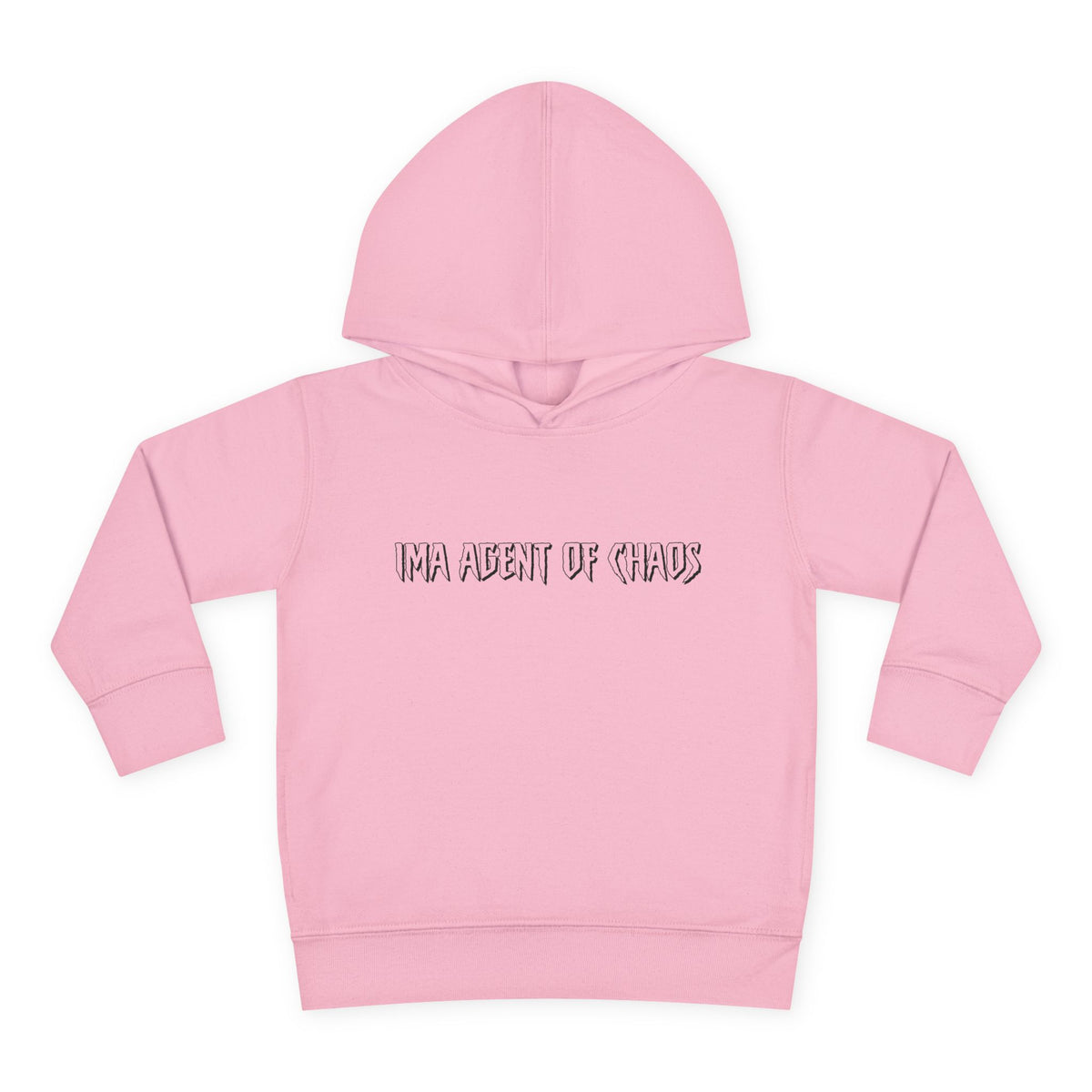 Agent of Chaos - blk - txt - Toddler Pullover Fleece Hoodie