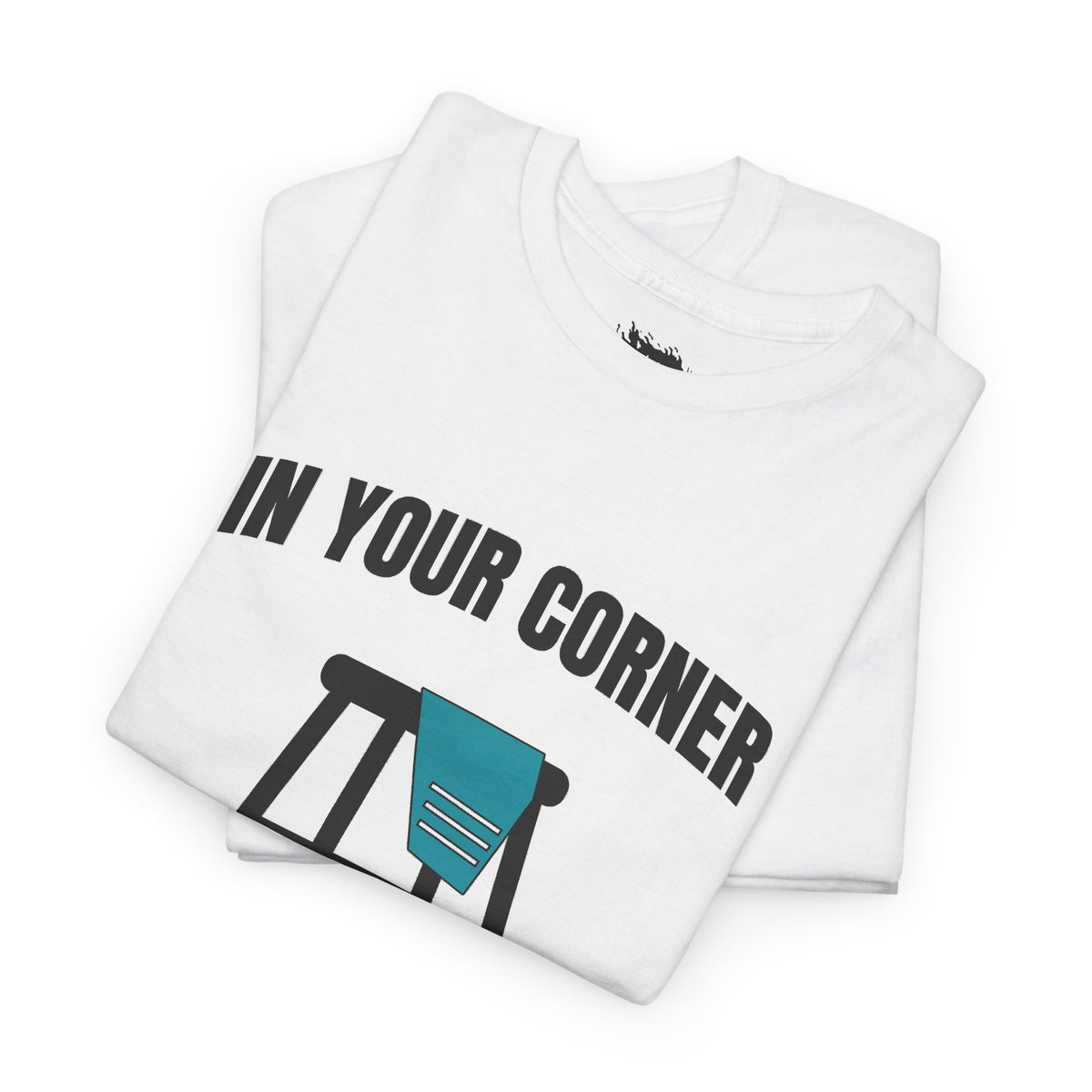 IMA Supporter – In Your Corner – Black/White – Teal Cervical Cancer Awareness Tee