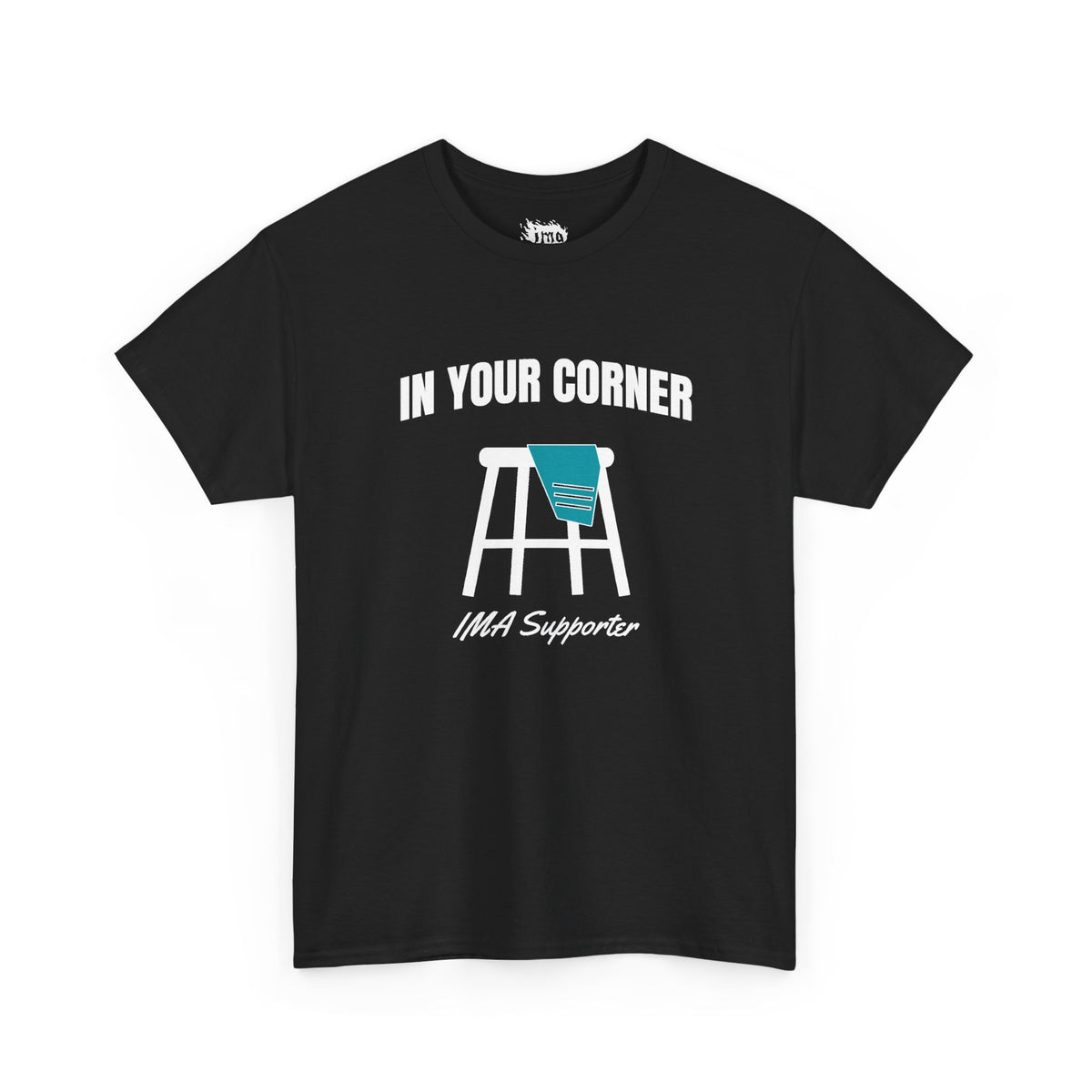 IMA Supporter – In Your Corner – Black/White – Teal Cervical Cancer Awareness Tee
