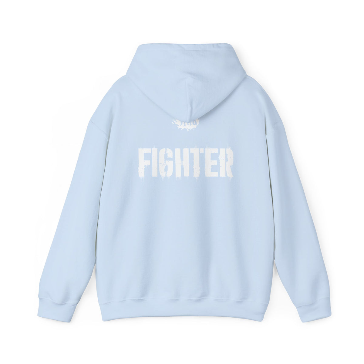 Fighter Small Text Hoodie - White