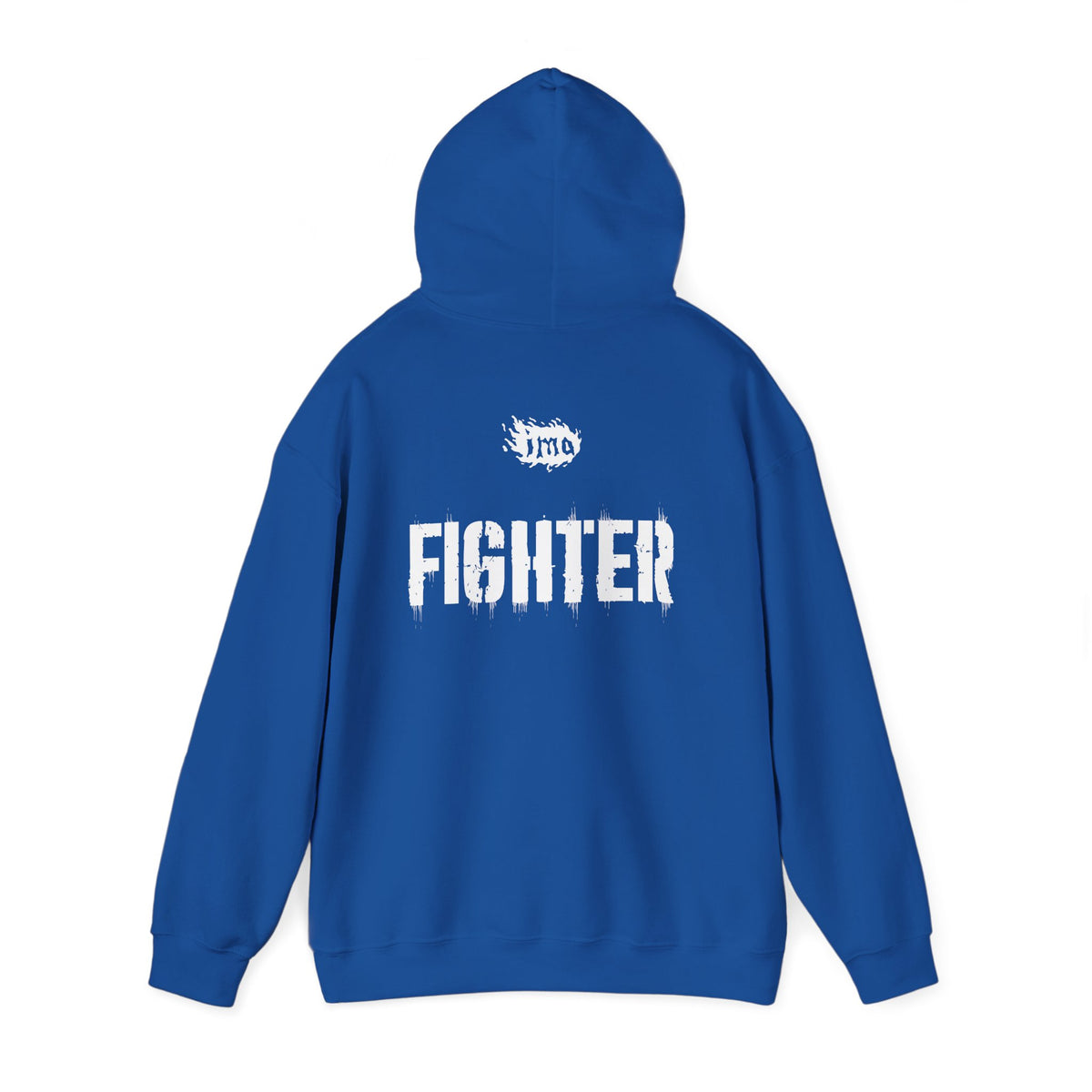 Fighter Small Text Hoodie - White