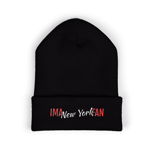 IMA Fan New York Bridge - Embroidered Cuffed Beanie
