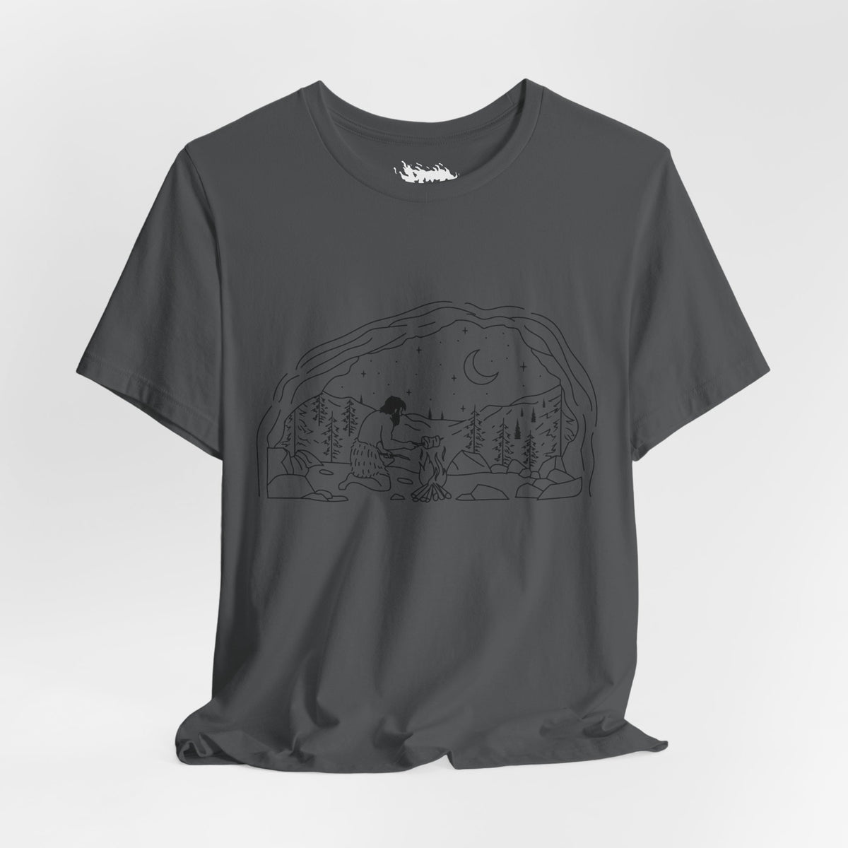Caveman - blk - Unisex Jersey Short Sleeve Tee