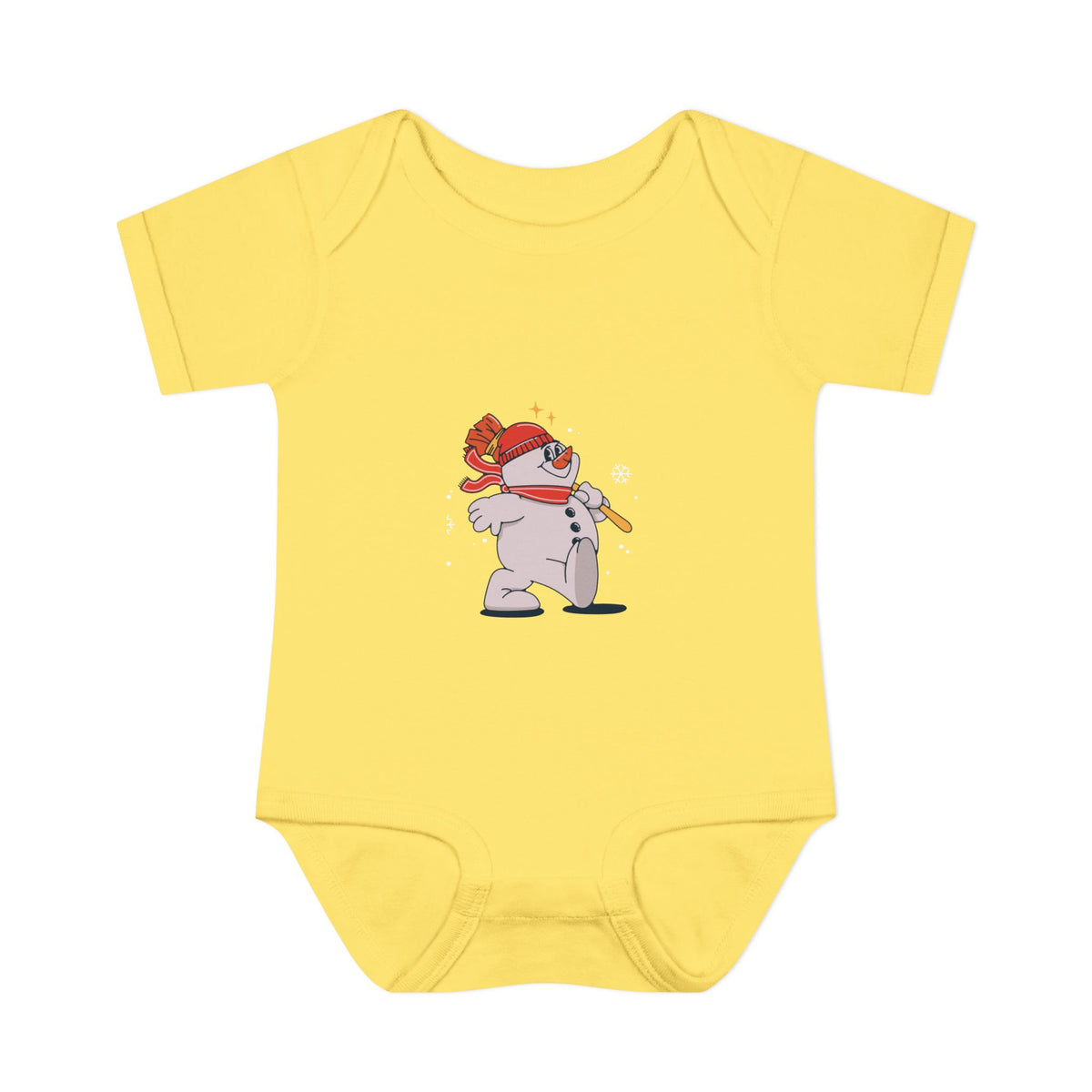 Snowman - Infant Baby Rib Bodysuit