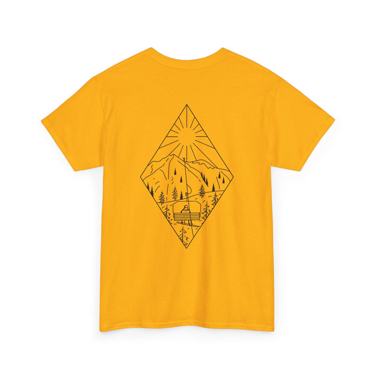 Chairlift - blk - Unisex Heavy Cotton Tee
