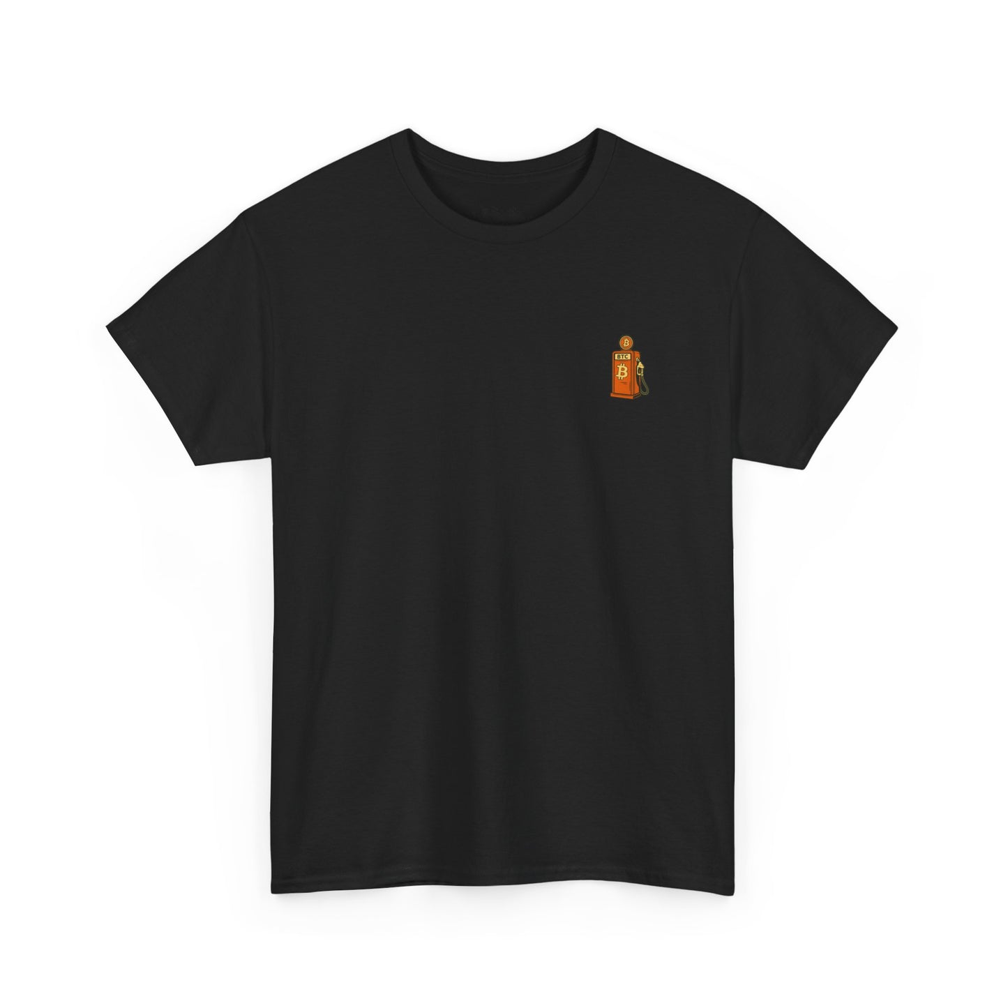 Bitcoin - Gas - Unisex Heavy Cotton Tee with Minimalist Design - Perfect for Everyday Wear
