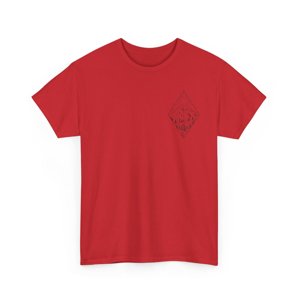 Chairlift - blk - Unisex Heavy Cotton Tee