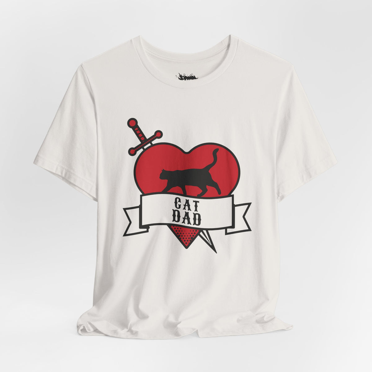 Cat Dad Tattoo Flash Tee