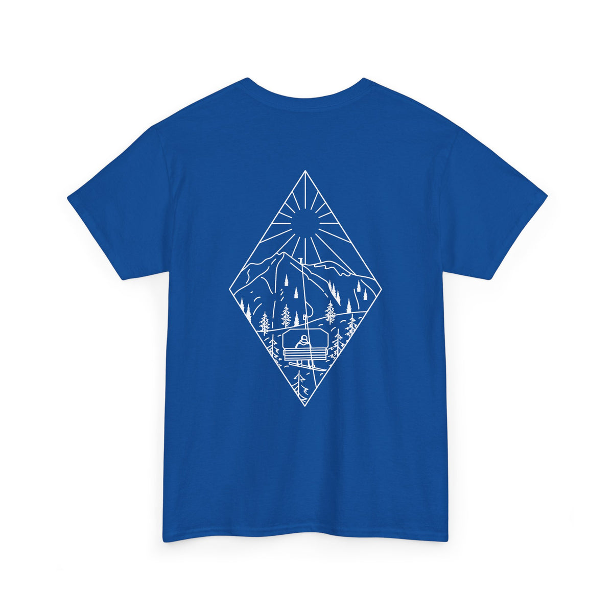 Chairlift - wht - Unisex Heavy Cotton Tee