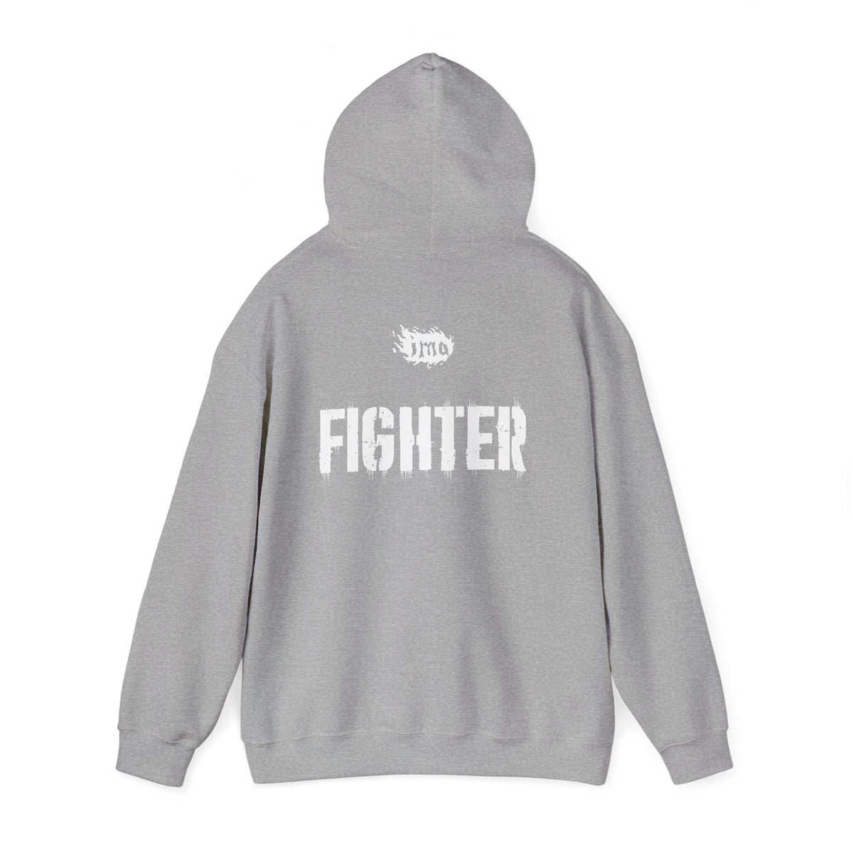 Fighter Small Text Hoodie - White