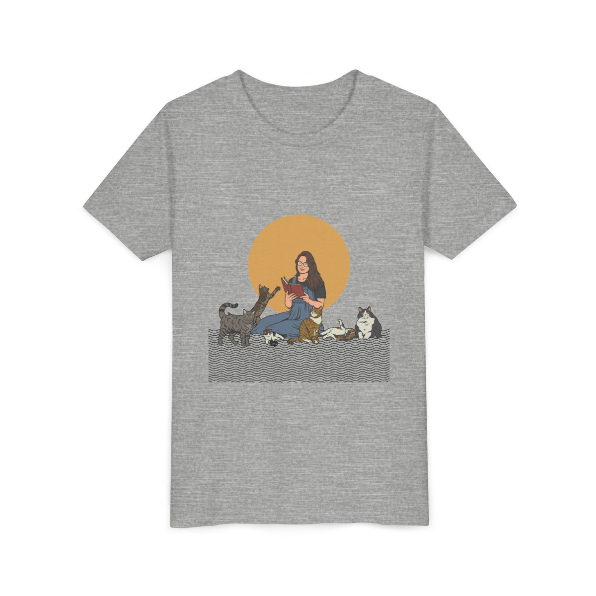 Cat Lady - Brunette - Youth Short Sleeve Tee
