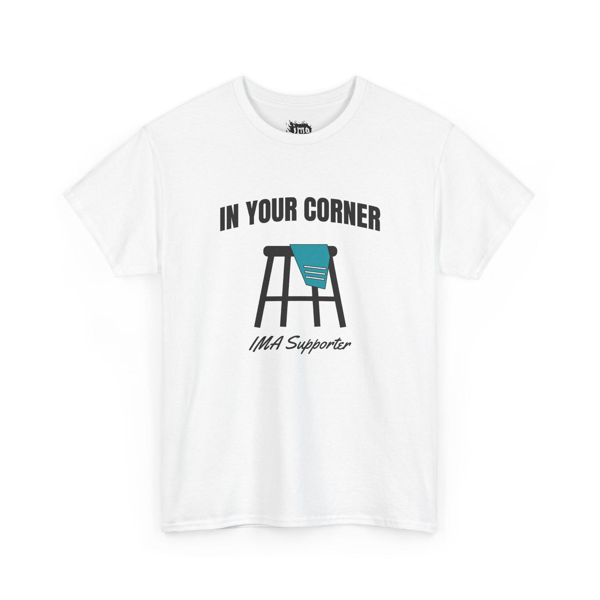IMA Supporter – In Your Corner – Black/White – Teal Cervical Cancer Awareness Tee