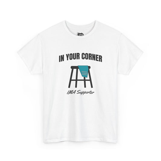 IMA Supporter – In Your Corner – Black/White – Teal Cervical Cancer Awareness Tee