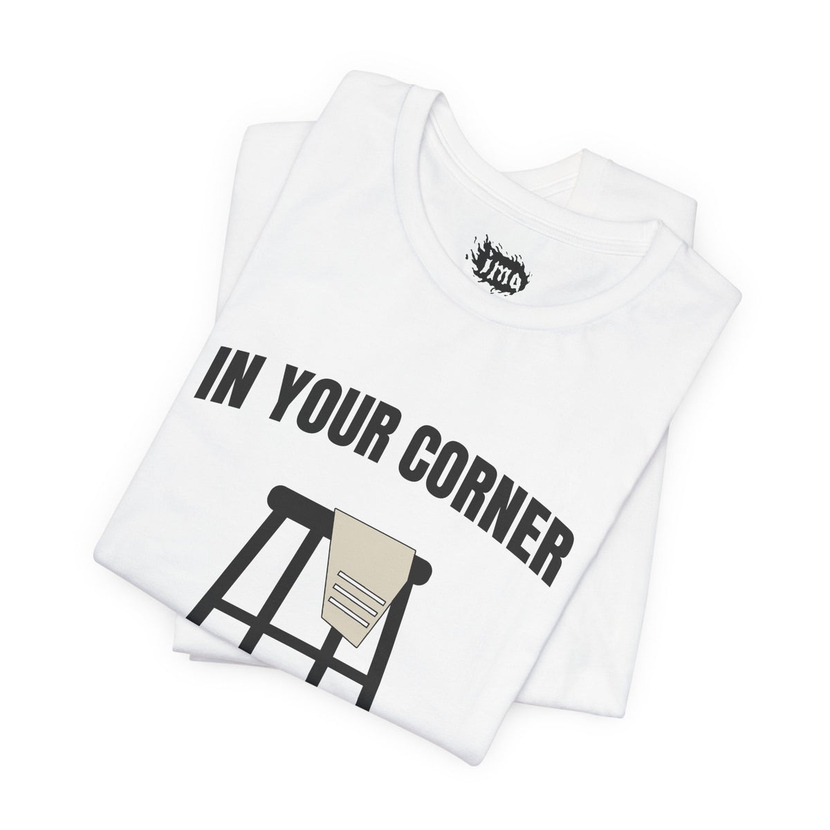 IMA Supporter – In Your Corner – Black/White – Pearl Lung Cancer Awareness Tee