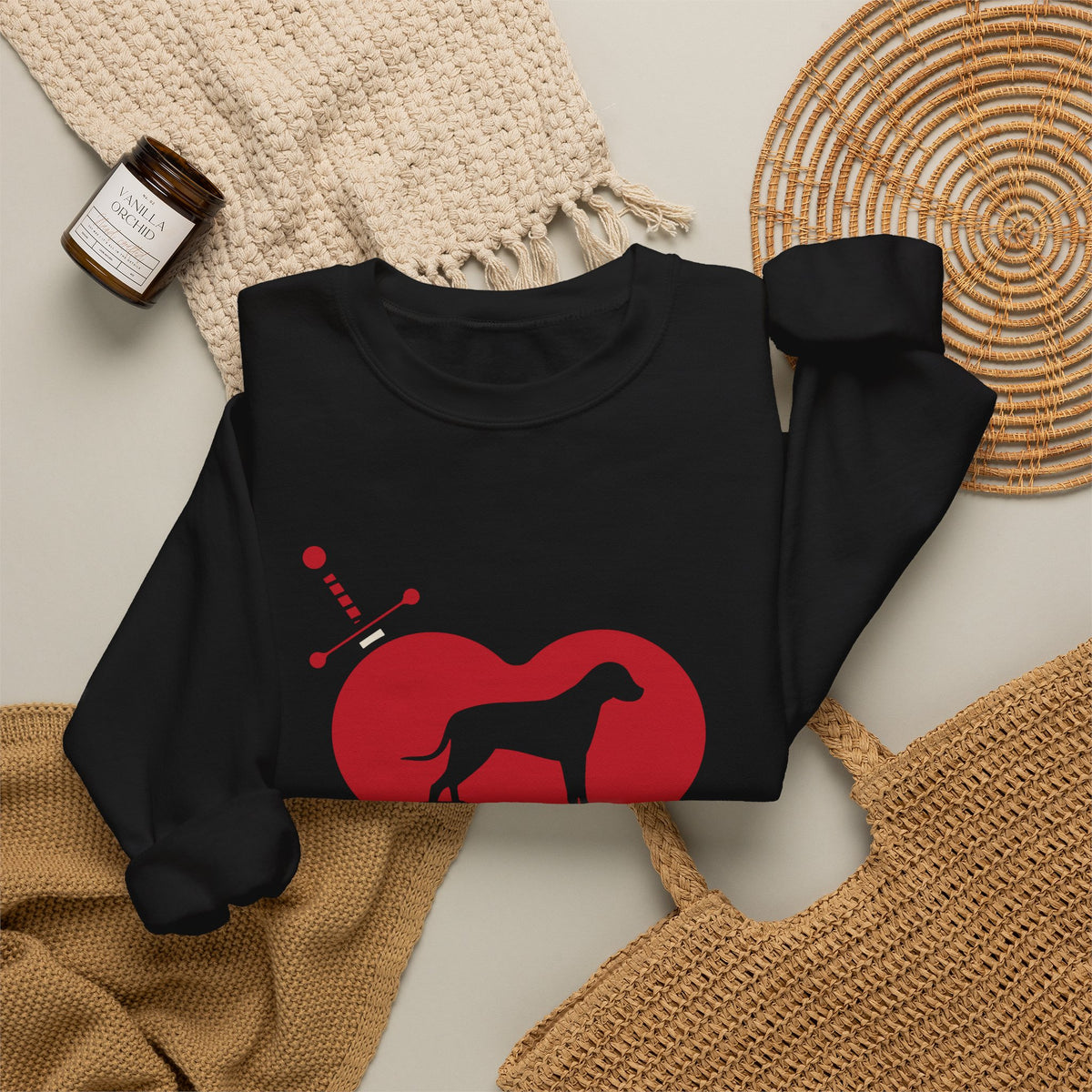 Dog Dad Tattoo Flash Crewneck Sweatshirt