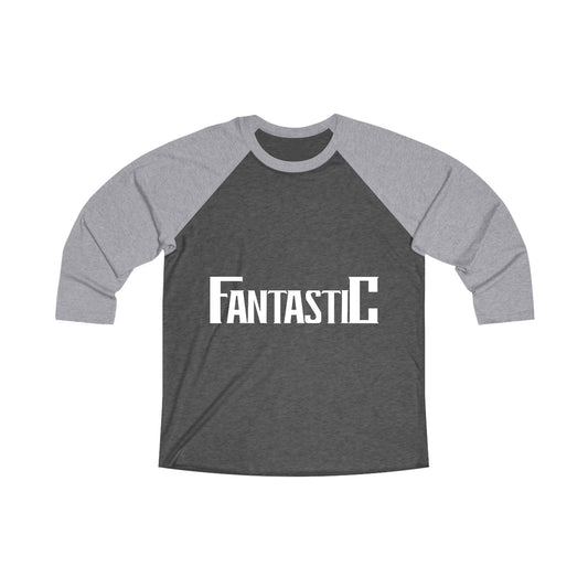 Fantastic - Punish her - Unisex Tri-Blend 3/4 Raglan Tee - White Design