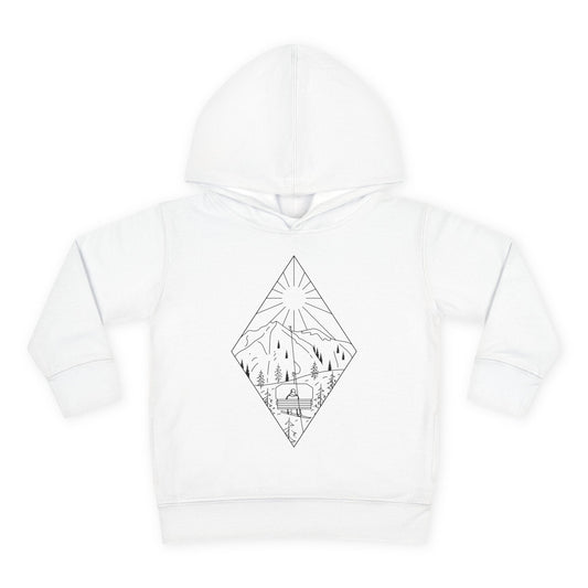 Chairlift - blk - Toddler Pullover Fleece Hoodie