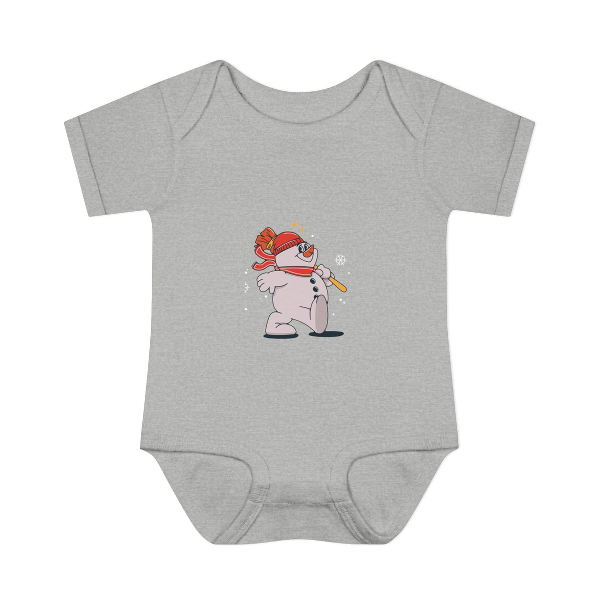 Snowman - Infant Baby Rib Bodysuit