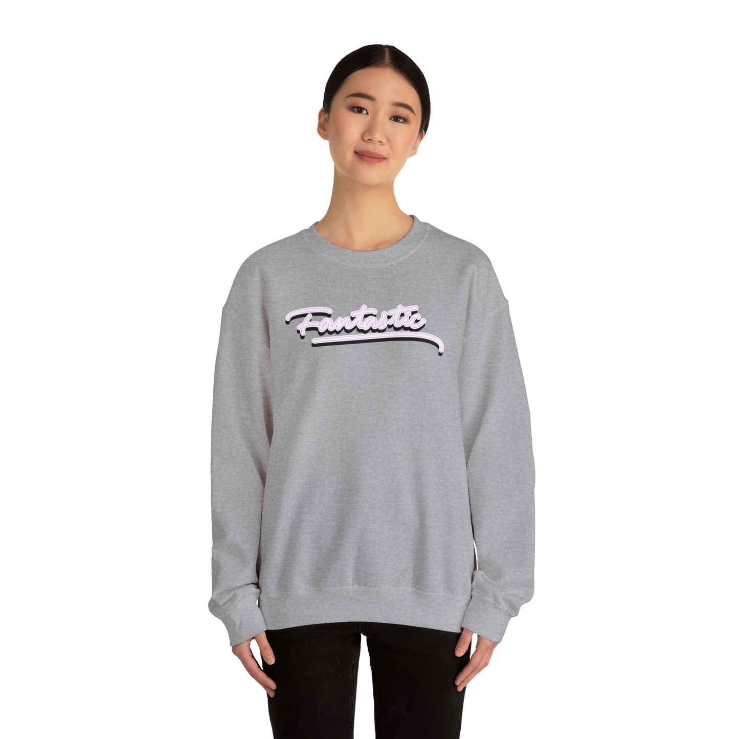 Fantastic - wht - Unisex Heavy Blend™ Crewneck Sweatshirt